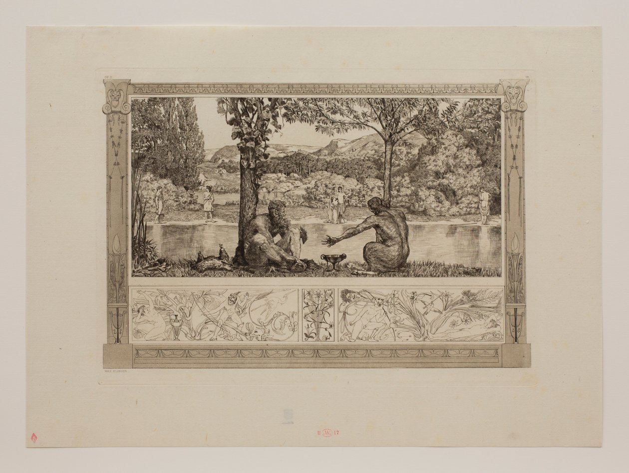 Narciso y Eco I de Max Klinger