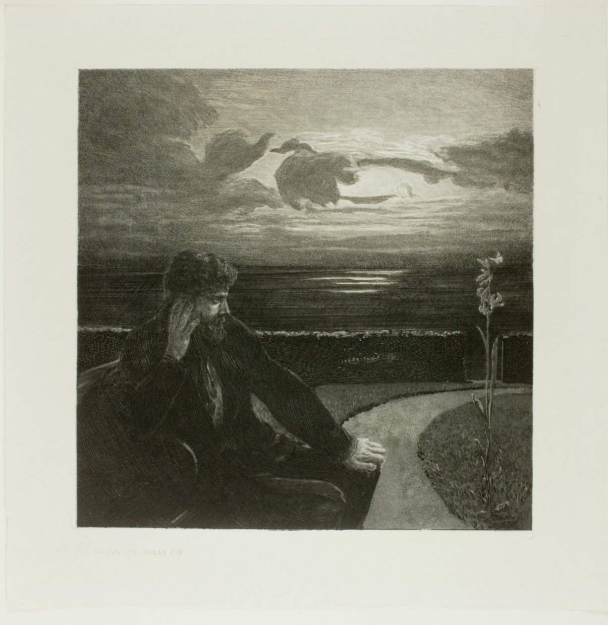 Noche, de Sobre la muerte Parte I de Max Klinger
