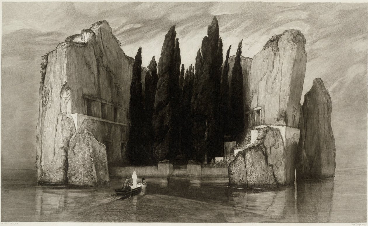 La isla de los muertos de Max Klinger