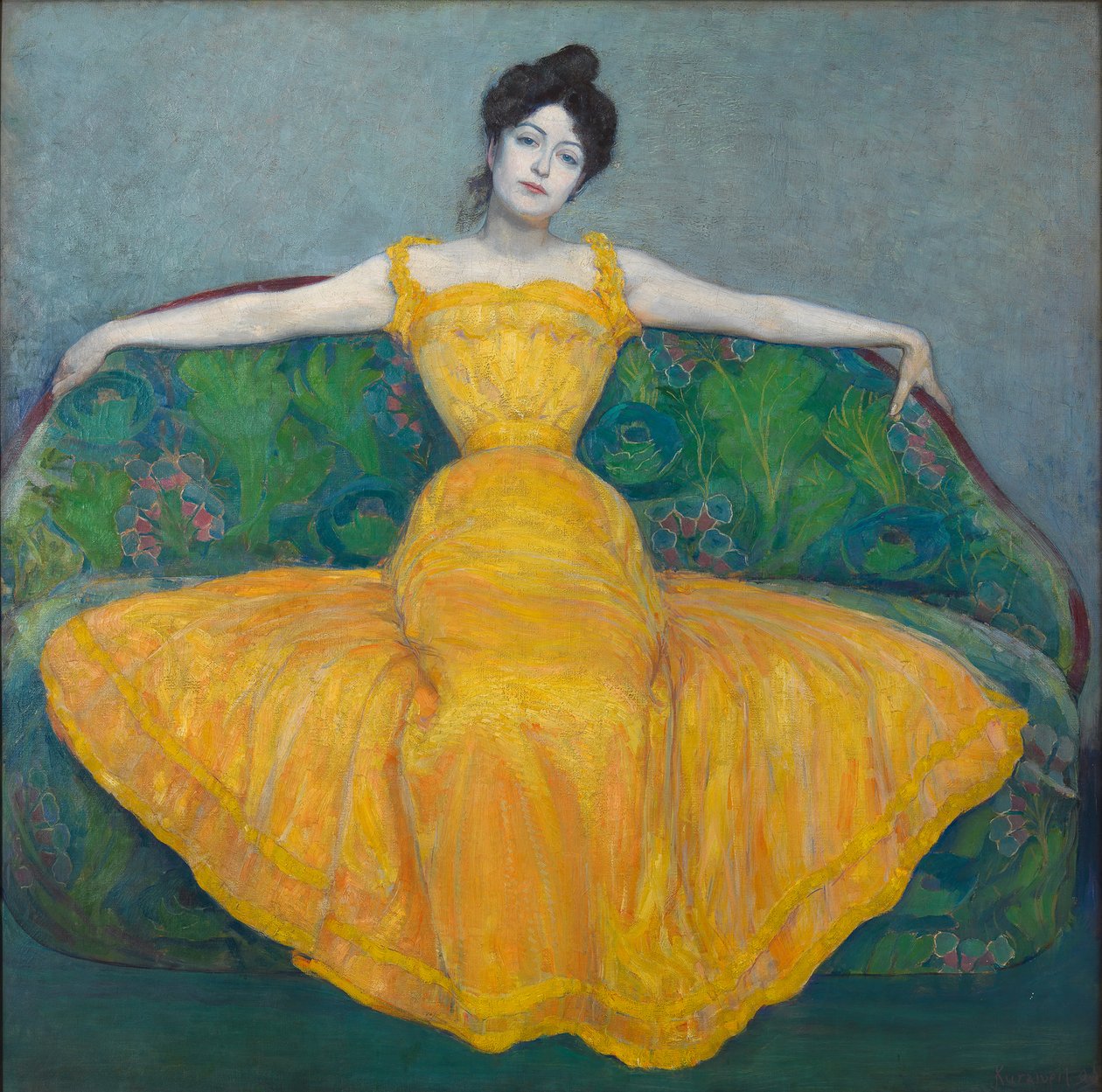 Dama de amarillo, 1899 de Max Kurzweil