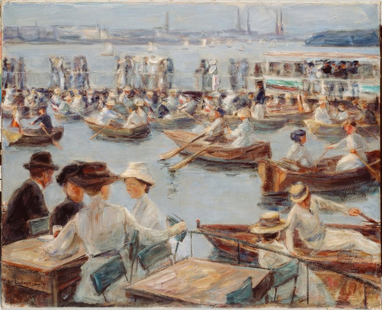 En el Alster en Hamburgo de Max Liebermann
