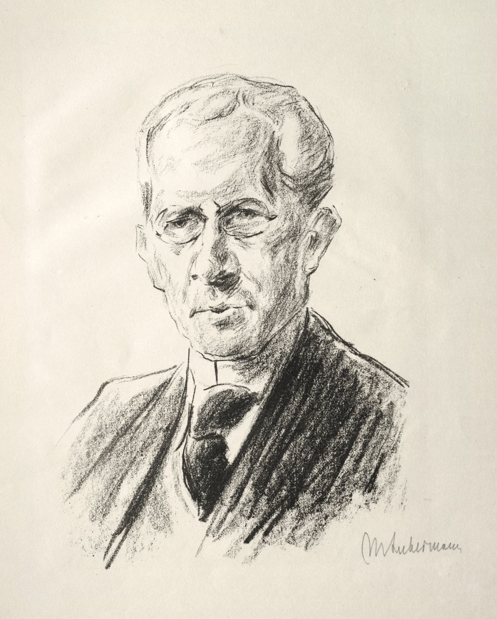 Arno Holz Mappe: Retrato de Arno Holz de Max Liebermann