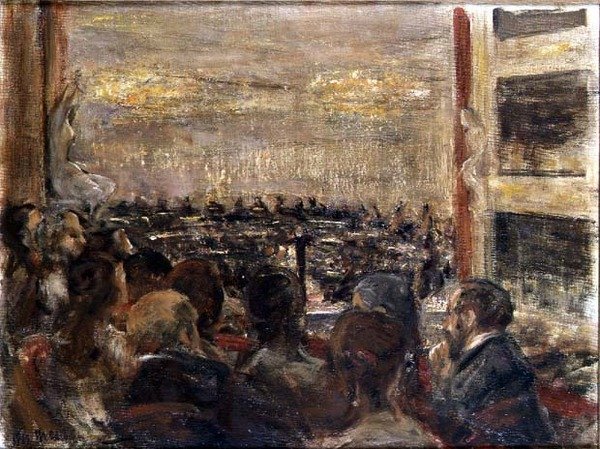 En la casa de la ópera de Max Liebermann
