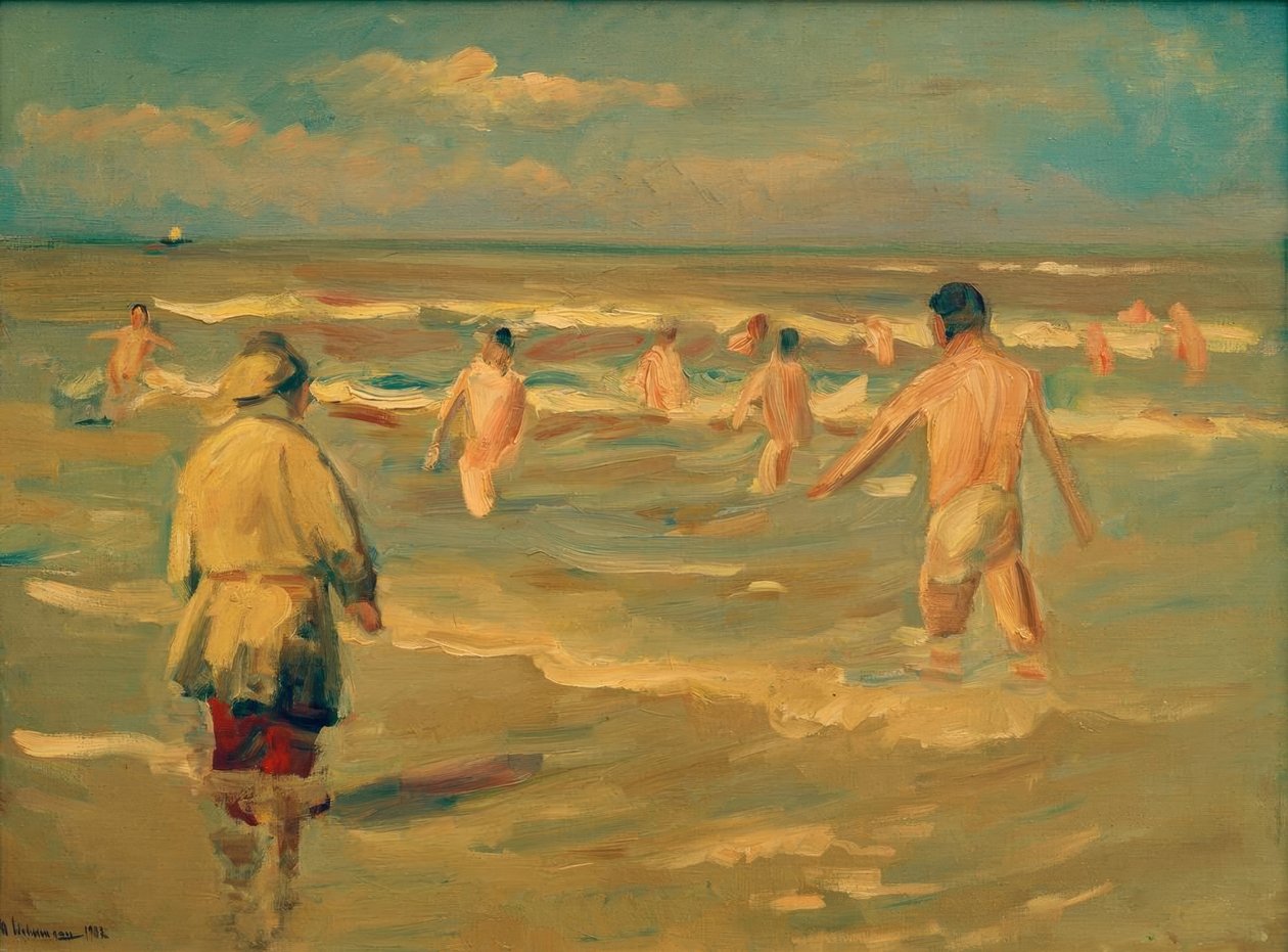 Niños bañándose de Max Liebermann
