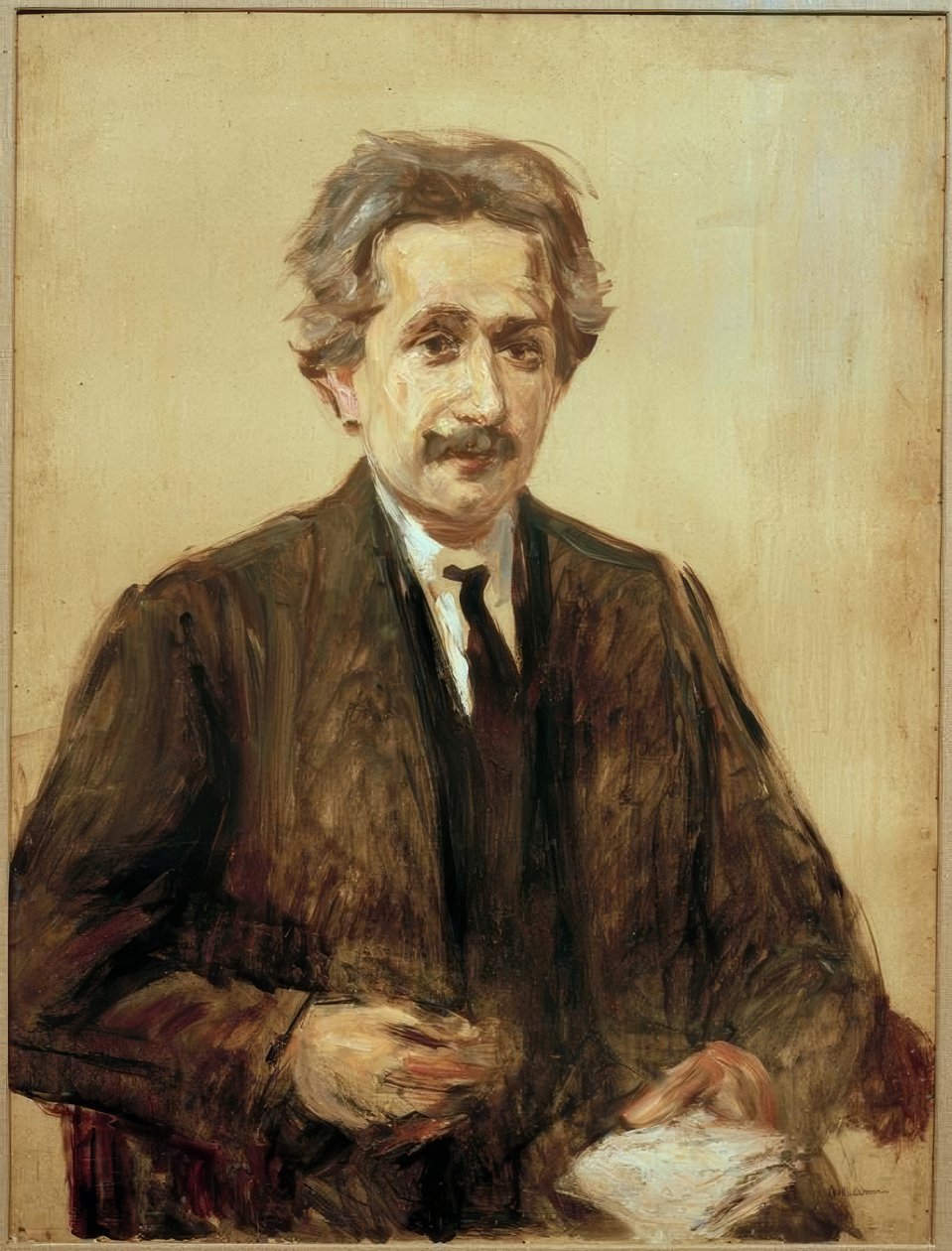 Retrato del Prof. Albert Einstein de Max Liebermann