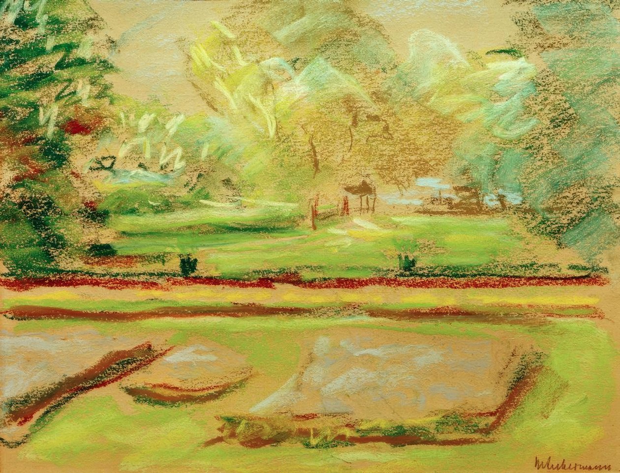 Terraza de flores hacia el noreste de Max Liebermann