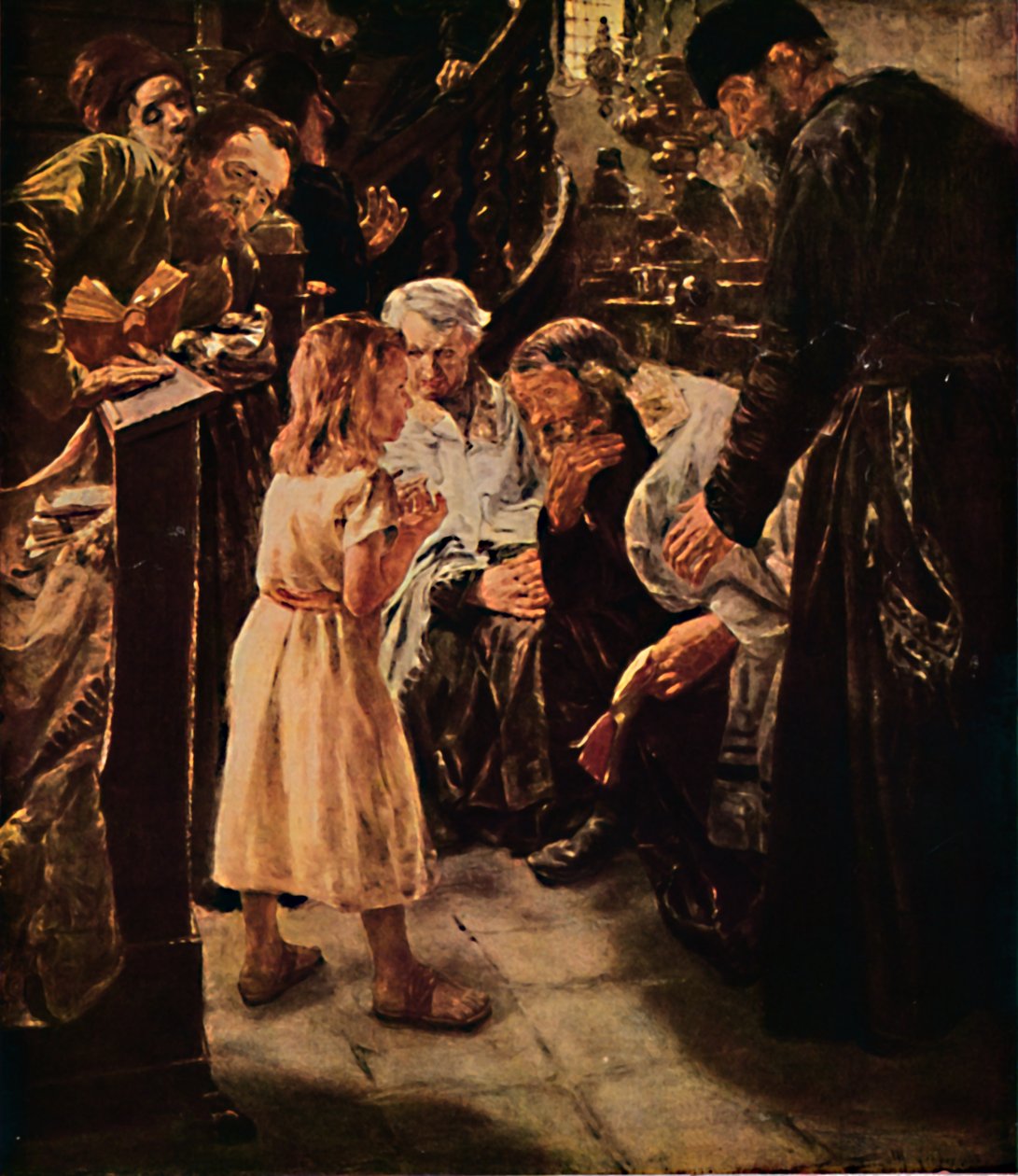 Cristo en el templo, 1879, 1914 de Max Liebermann