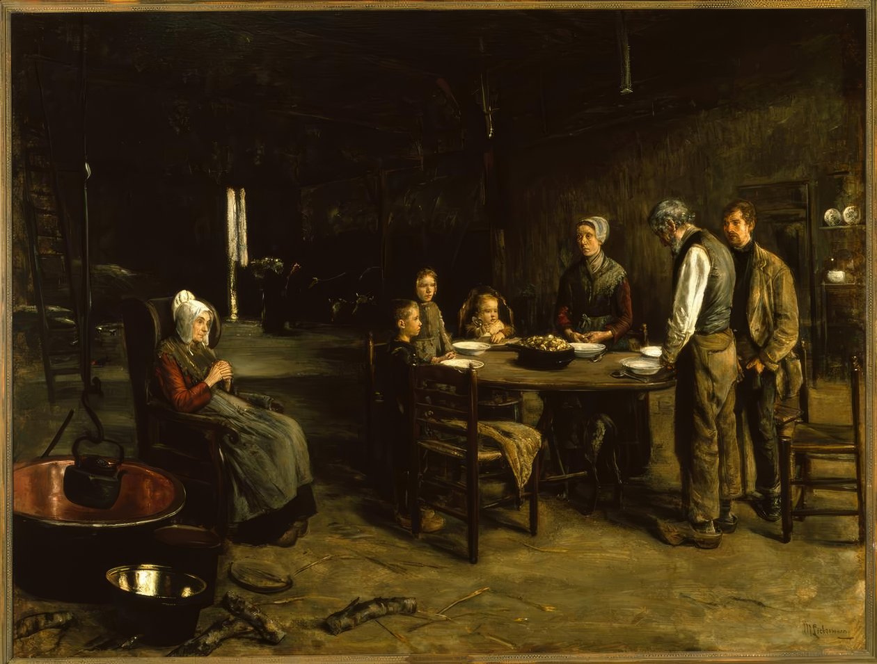 La oración de la mesa de Max Liebermann