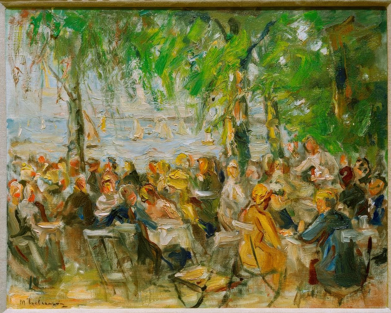 Restaurante de jardín en el Havel de Max Liebermann