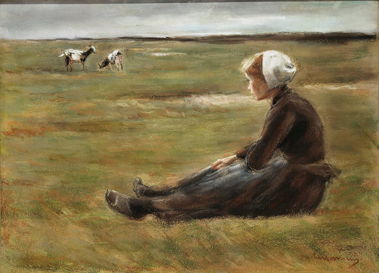 En el campo, c. 1890 de Max Liebermann
