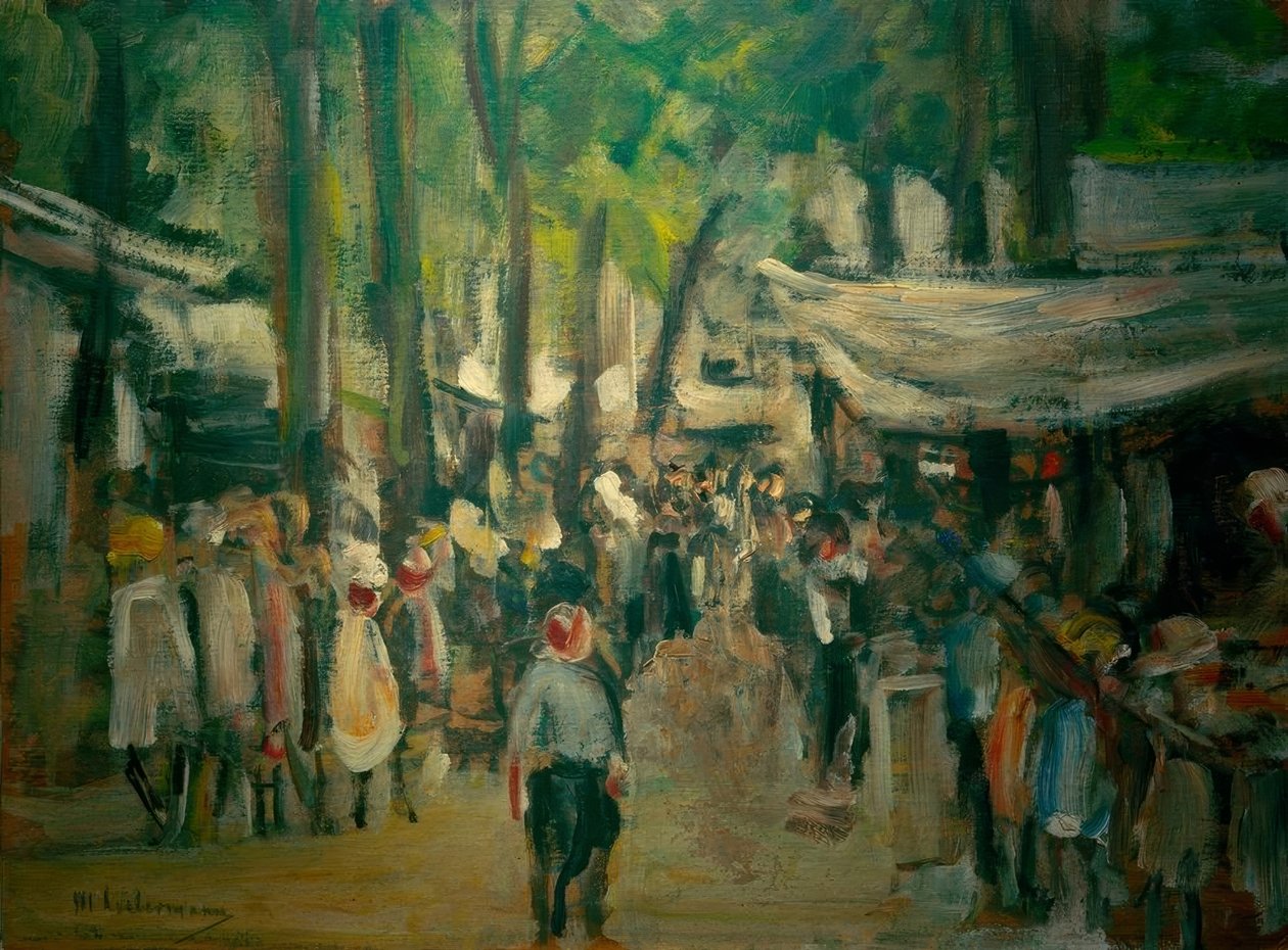 Feria en Noordwijk – Estudio de Max Liebermann