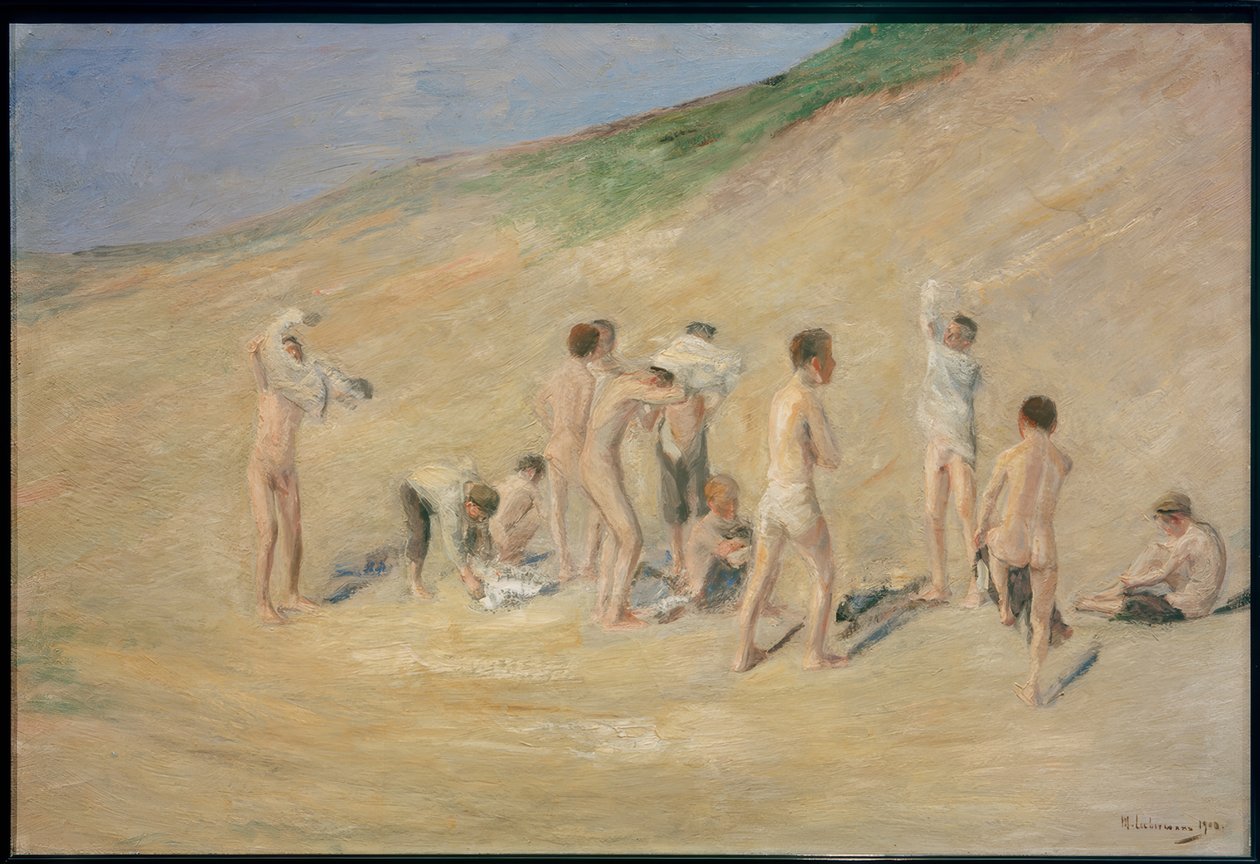 Joven después del baño de Max Liebermann
