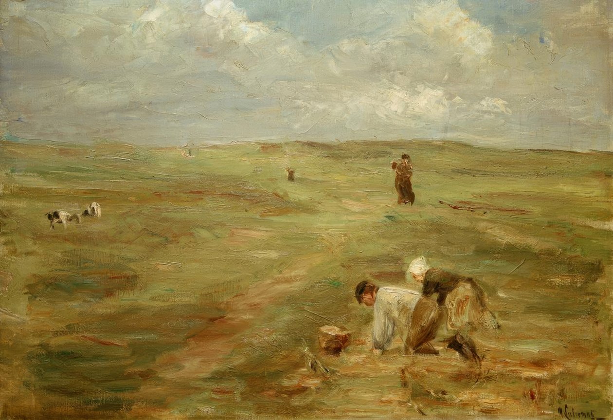 Recolectores de patatas en las dunas de Zandvoort de Max Liebermann