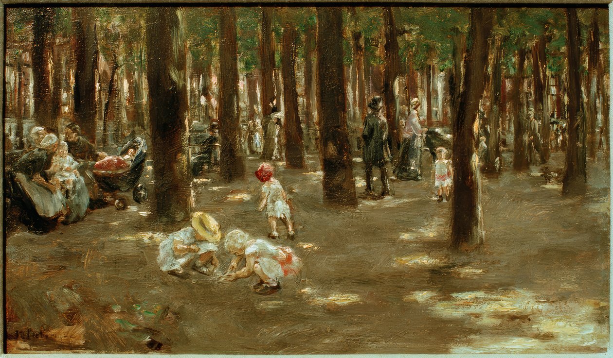 Parque infantil en el Tiergarten de Berlín de Max Liebermann