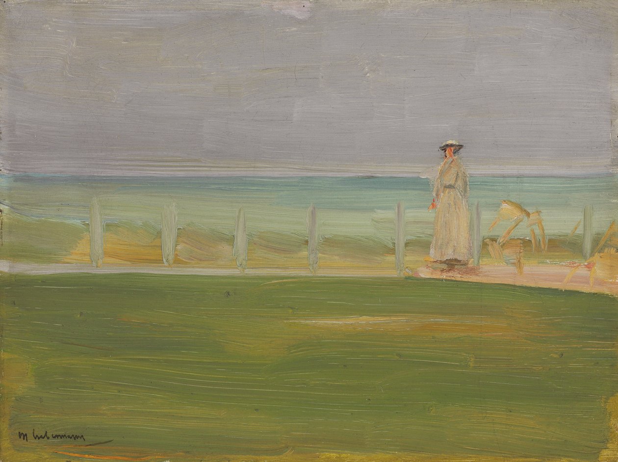 Dama en la playa, 1901 de Max Liebermann