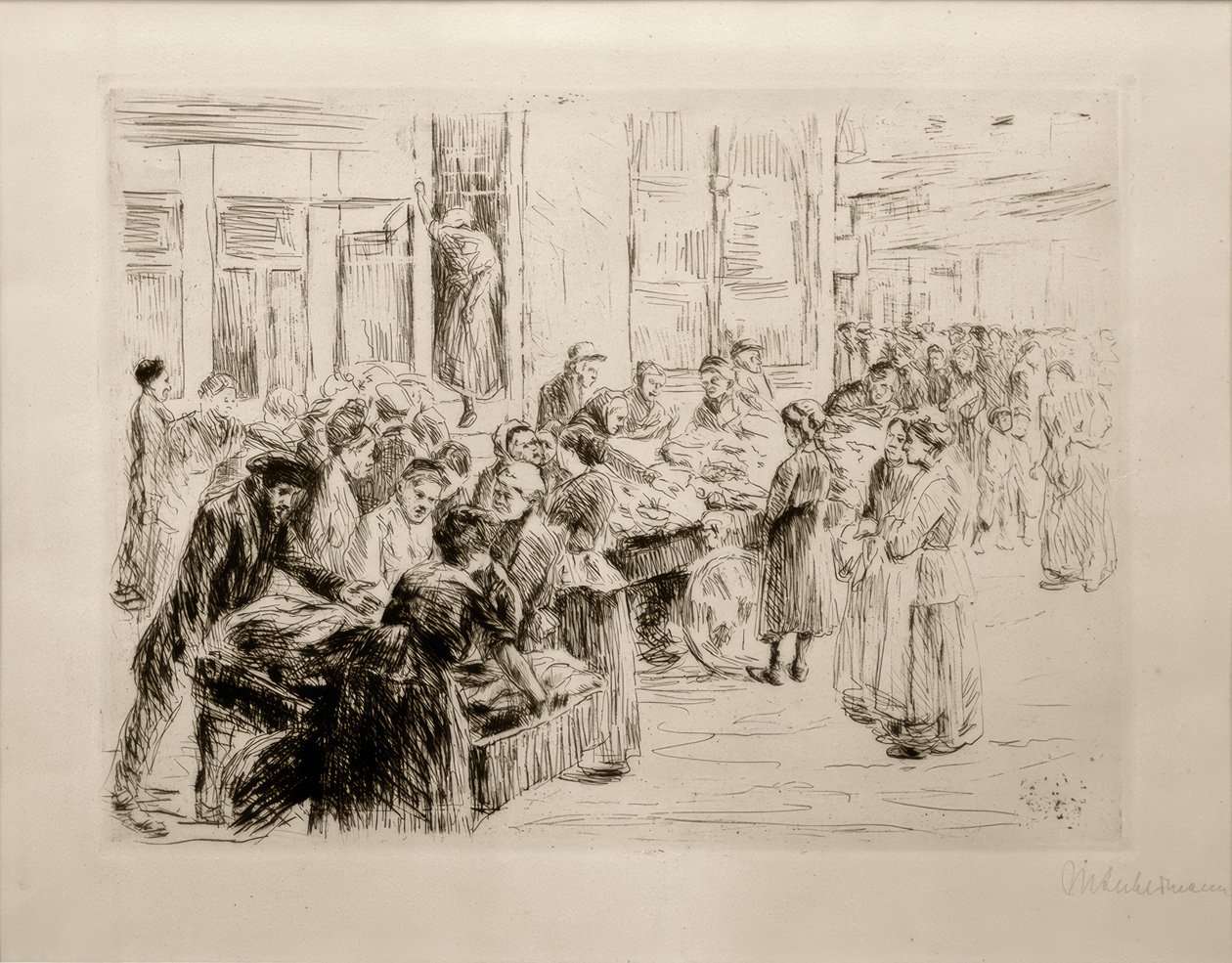 M. Liebermann, del barrio judío en Ámsterdam, comercio de carretas de Max Liebermann