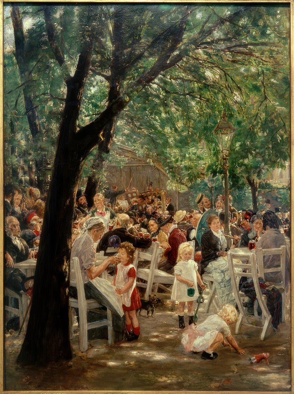 Jardín de cerveza de Múnich de Max Liebermann