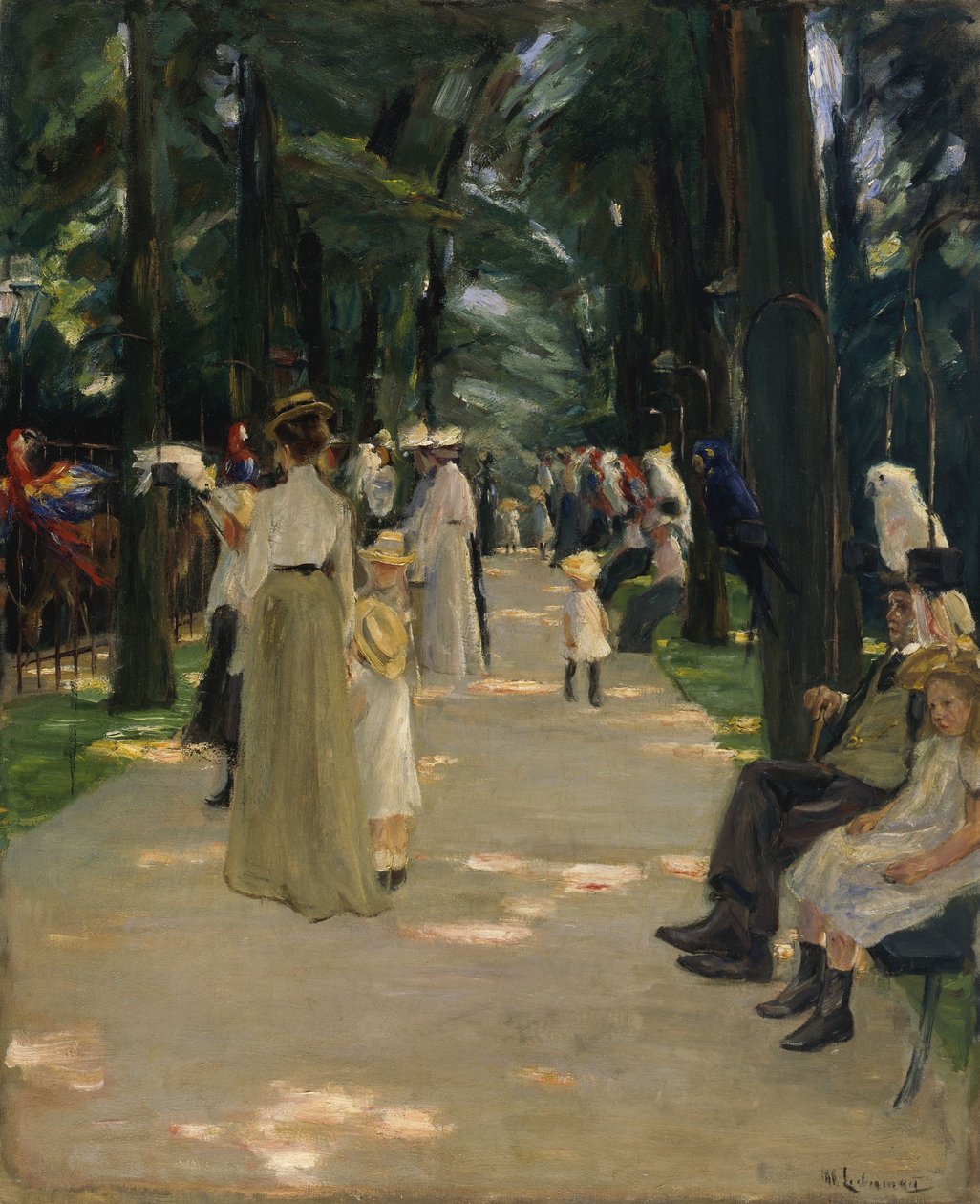 Callejón de los loros de Max Liebermann