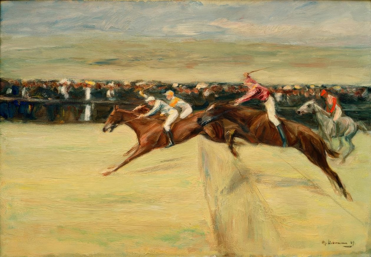 Carrera de caballos en las Cascinas de Max Liebermann