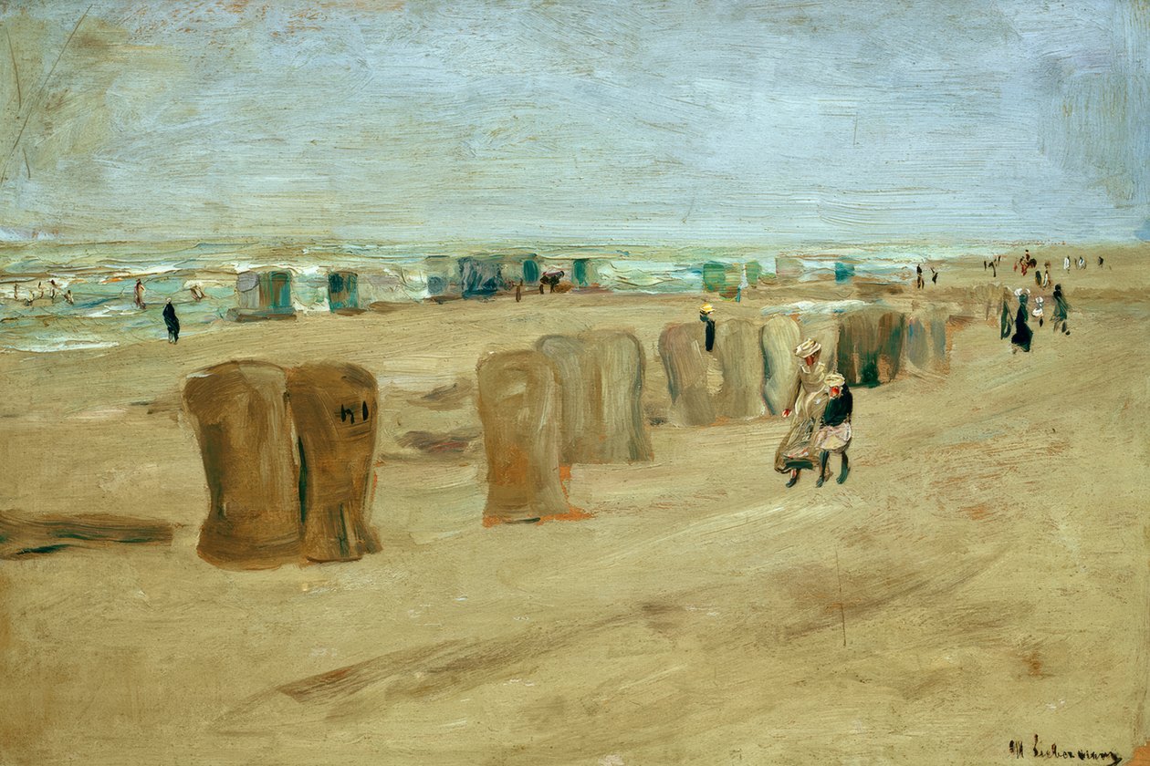 Imagen de playa en Noordwijk de Max Liebermann