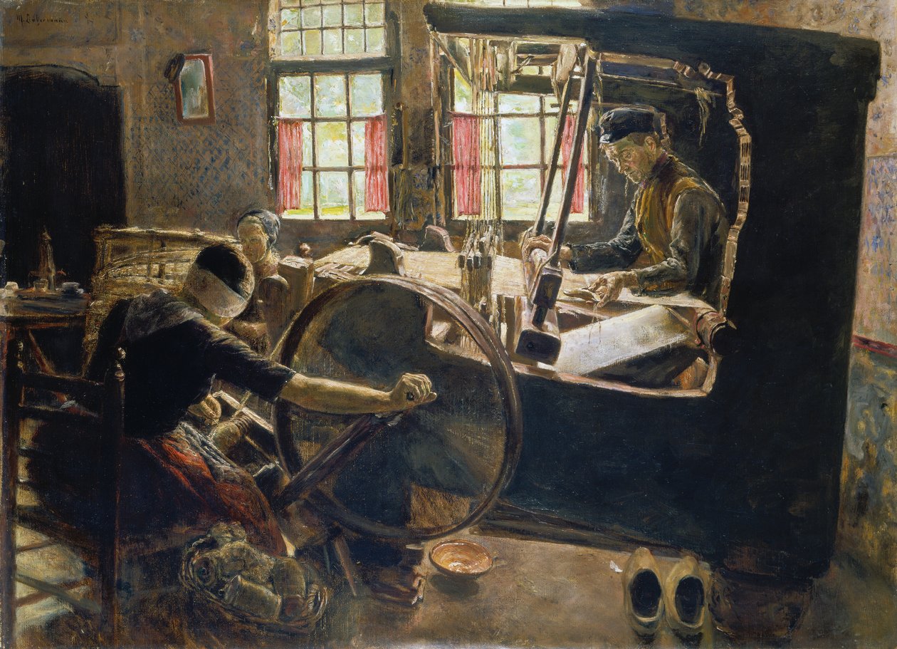 La Tejedora de Max Liebermann