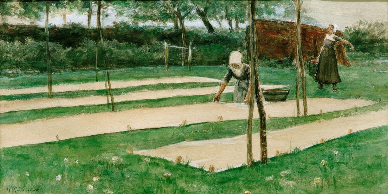 Blanqueo de ropa de Max Liebermann