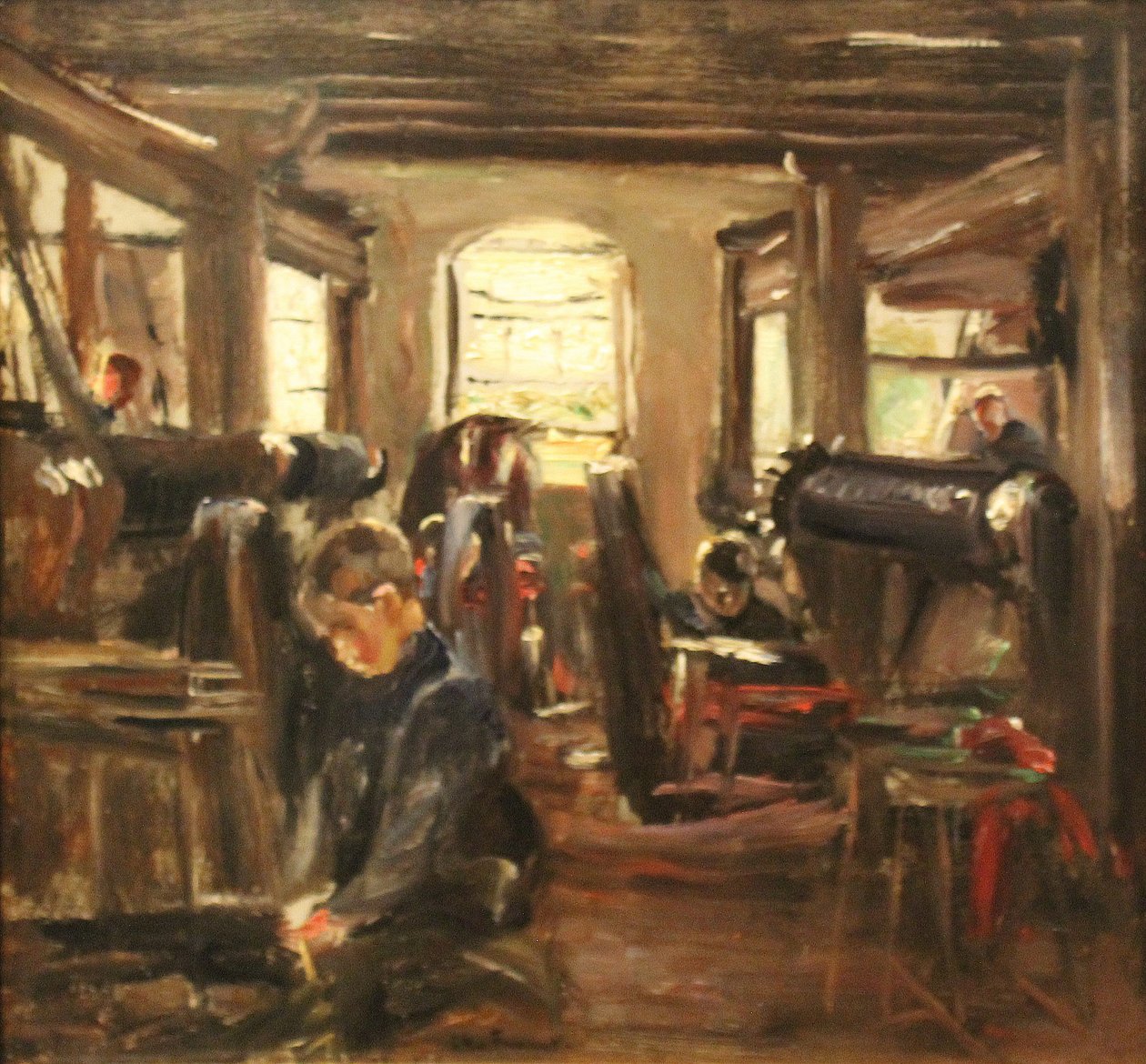 tejeduría en Laren de Max Liebermann