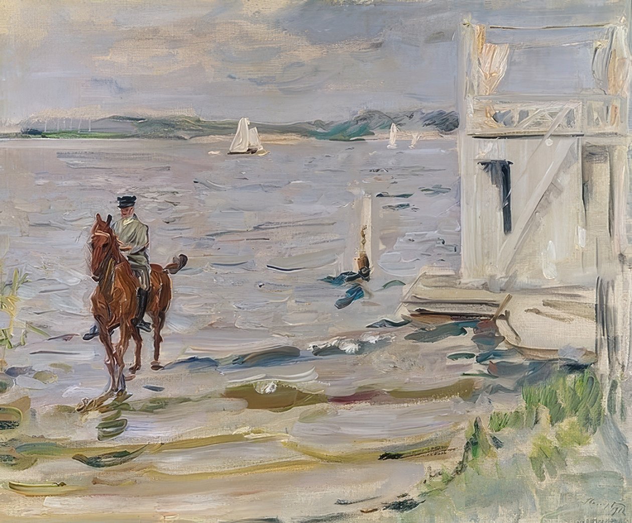 Casa de baños en el Havel. 1912 de Max Slevogt