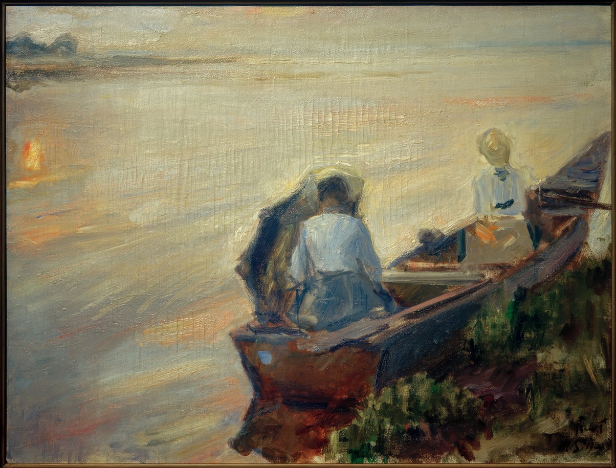 Bote en el Chiemsee de Max Slevogt