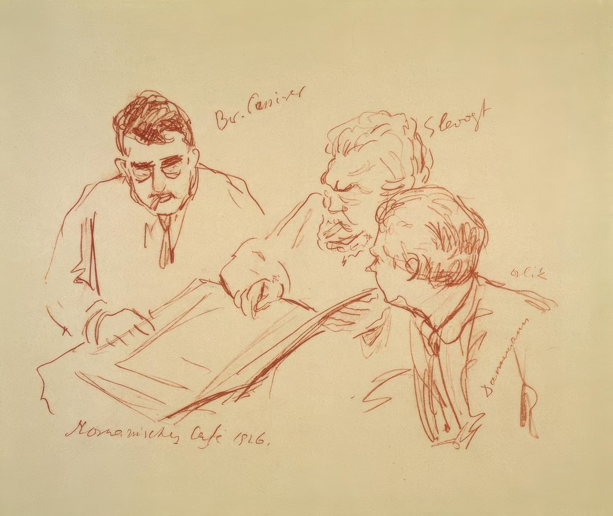 Café Romántico 1926 de Max Slevogt