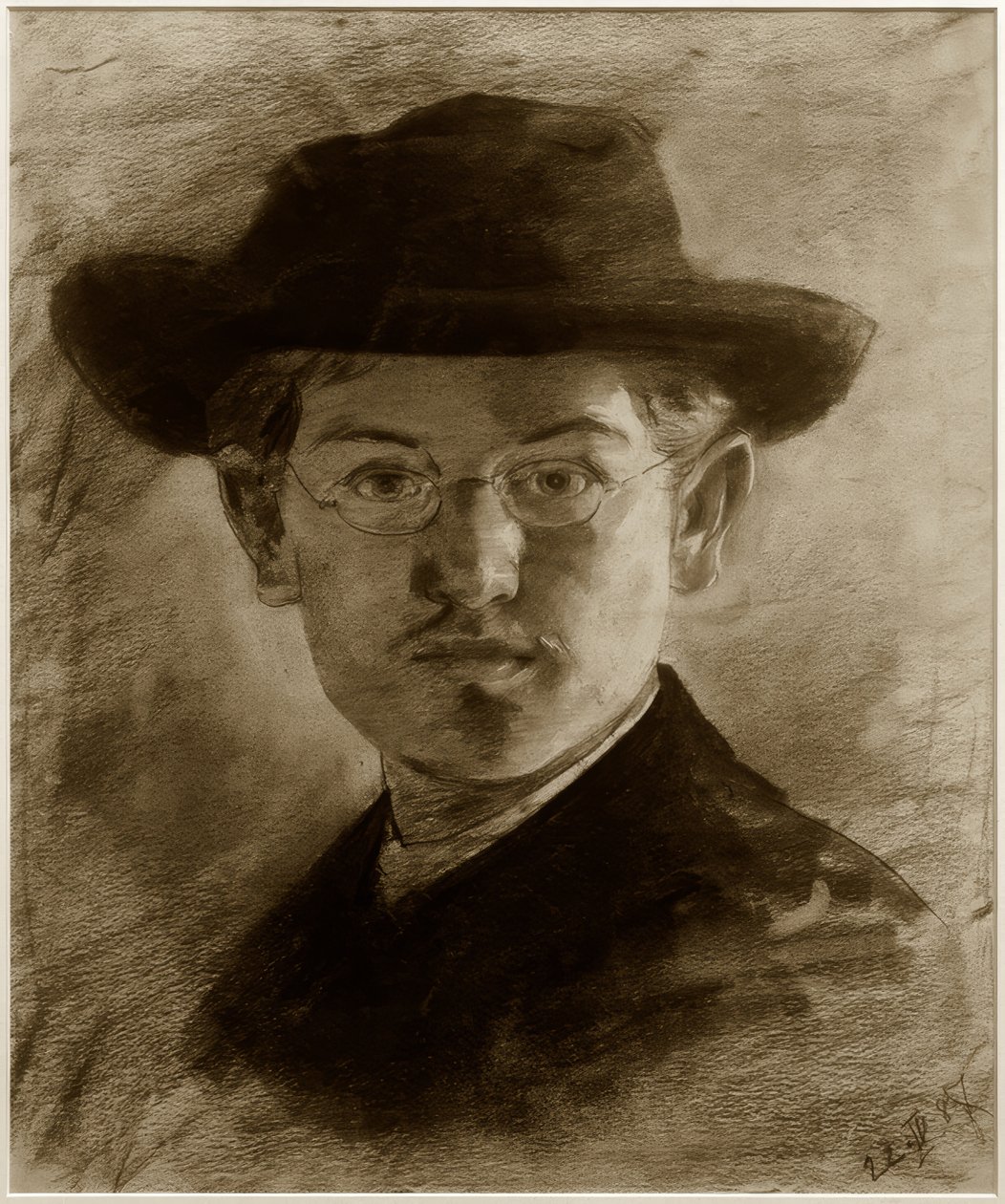 Autorretrato con sombrero de Max Slevogt
