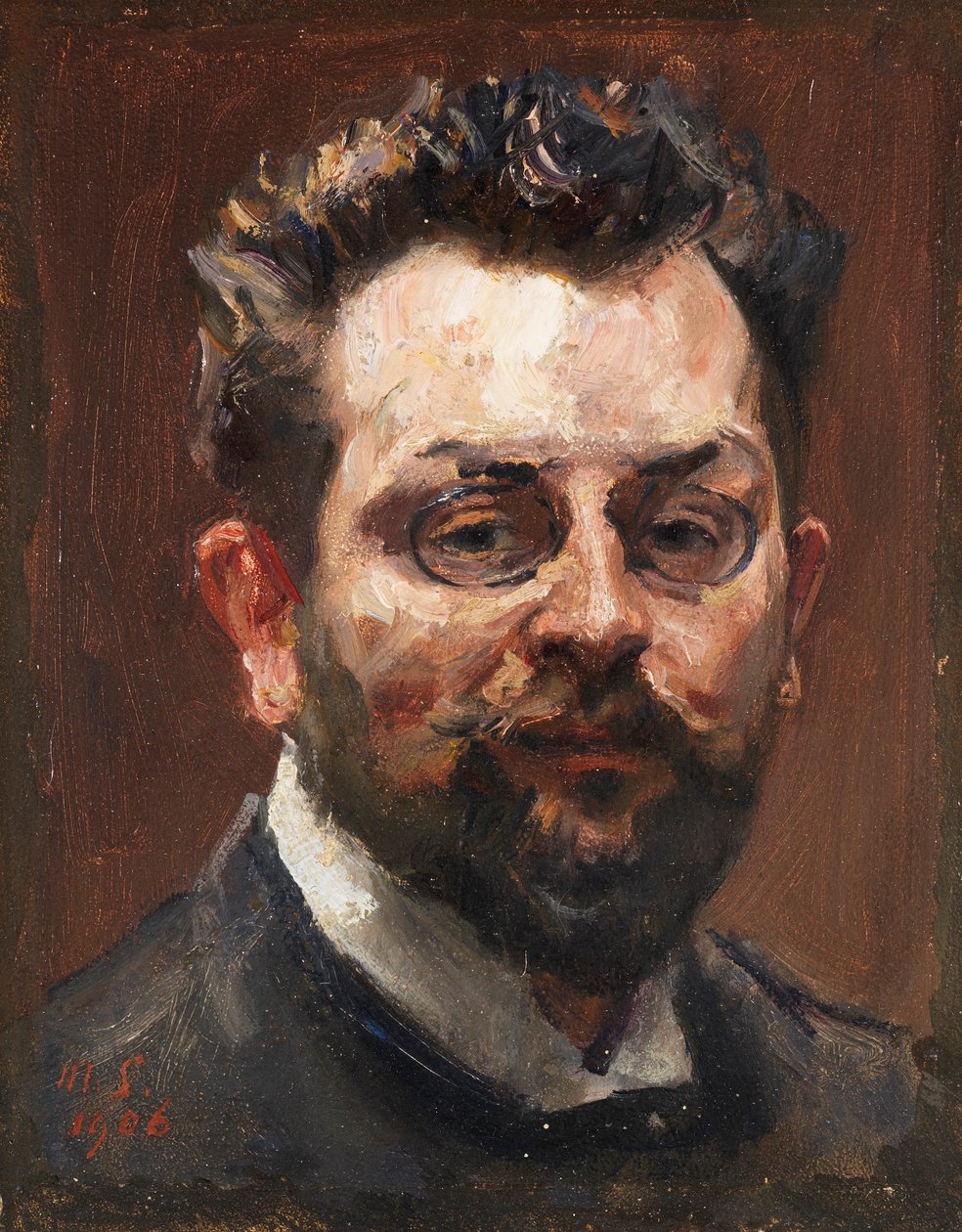 Autorretrato, 1906 de Max Slevogt