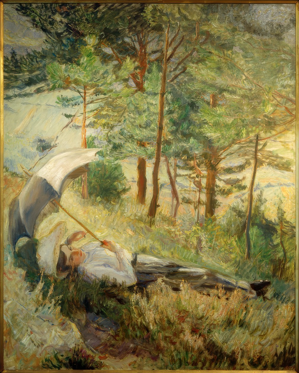 Mañana de verano (Mujer con sombrilla) de Max Slevogt
