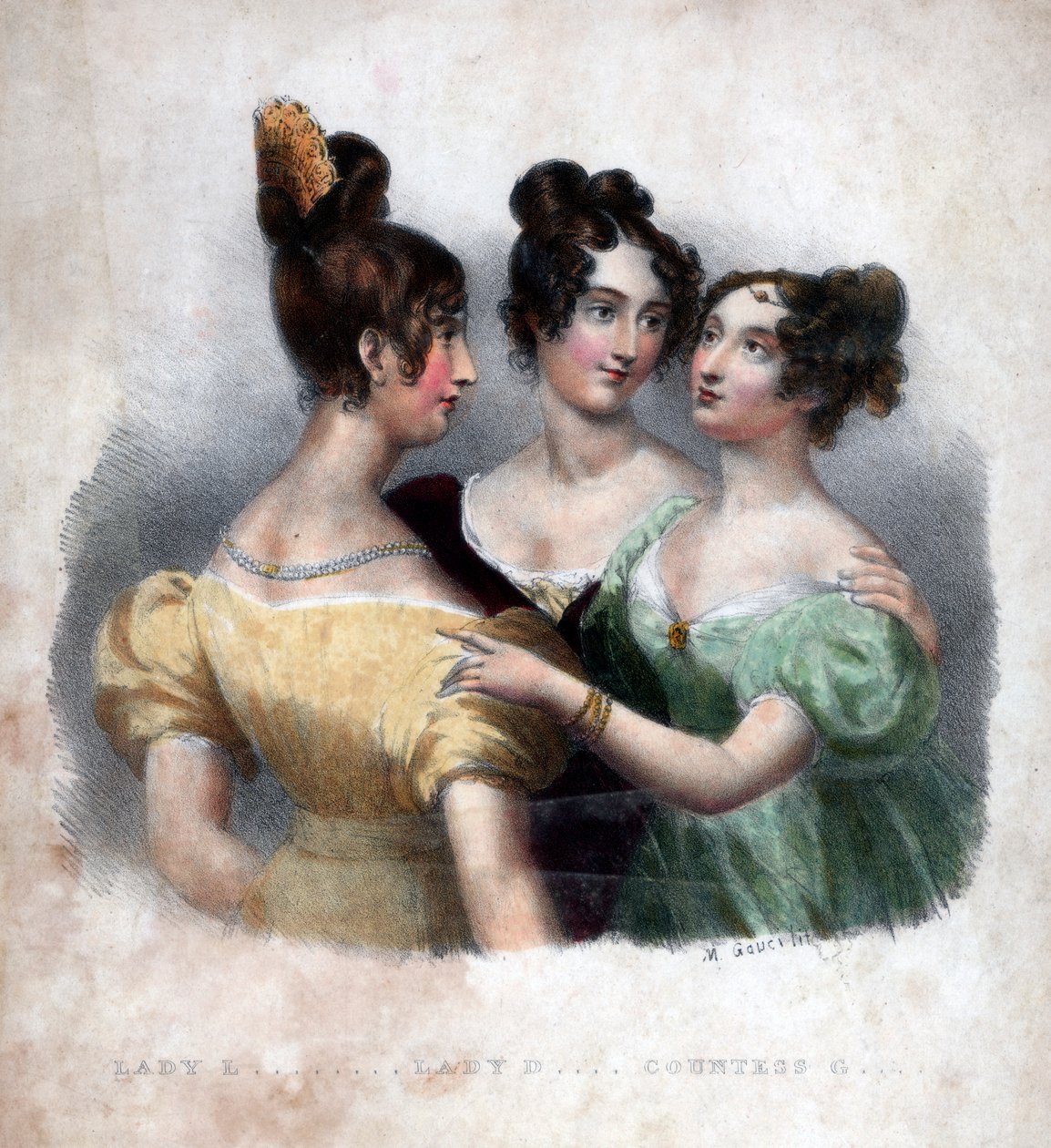 Tres damas del siglo XIX de Maxim Gauci