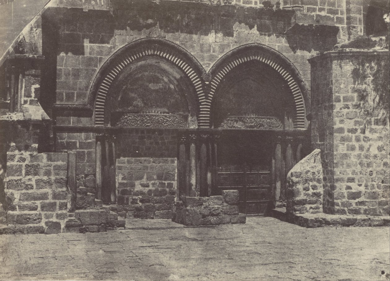 Palestina. Jerusalén. Arcadas inferiores de la Iglesia del Santo Sepulcro de Maxime Du Camp