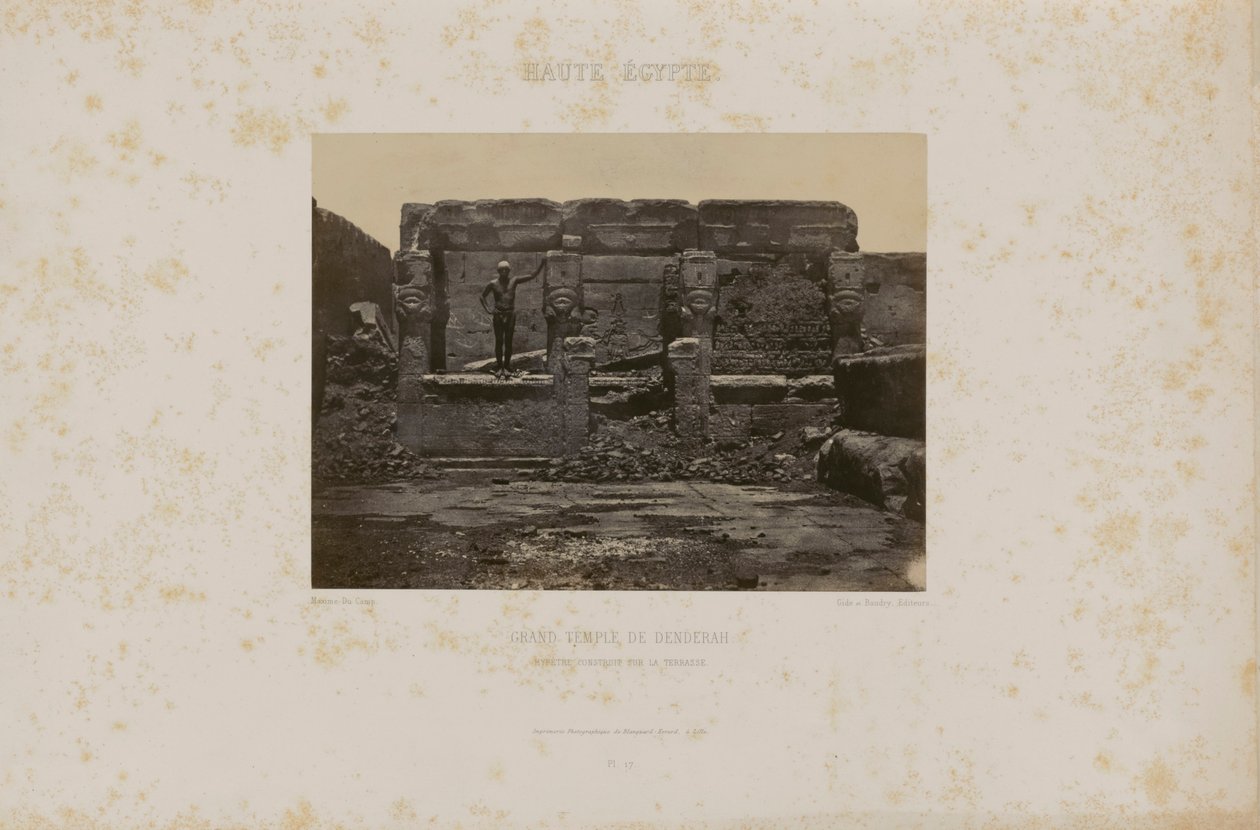 Gran Templo de Denderah de Maxime Du Camp