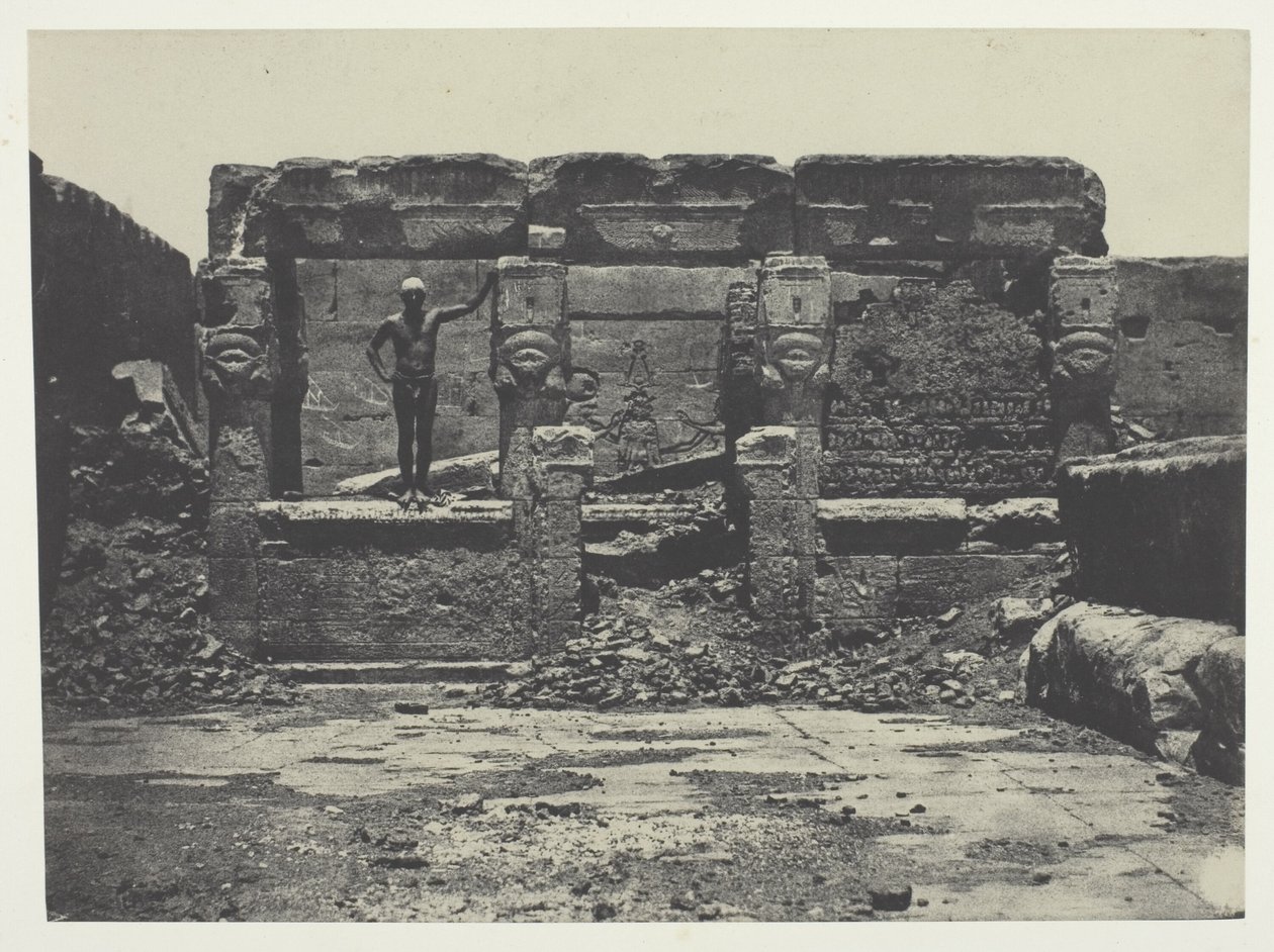 Gran Templo de Dendérah (Teutyres), Alto Egipto de Maxime Du Camp