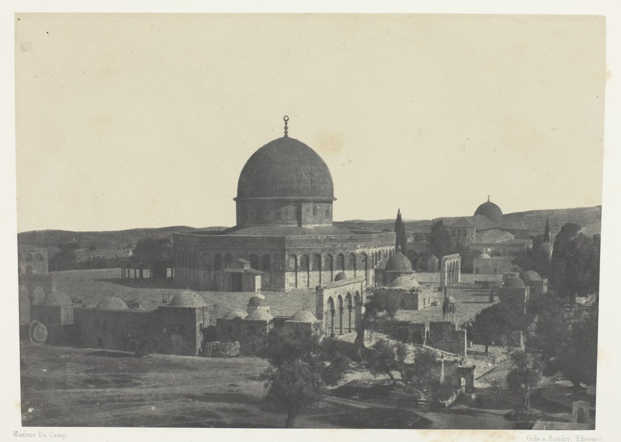 Jerusalén, Mezquita de Omar; Palestina de Maxime Du Camp