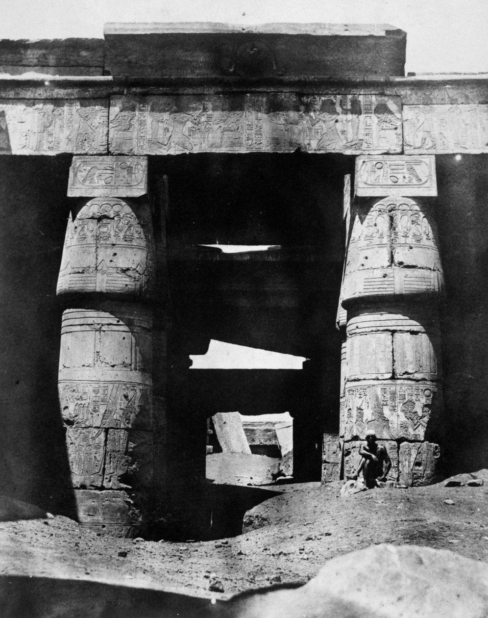 Ruinas del templo, Egipto, 1852 de Maxime Du Camp