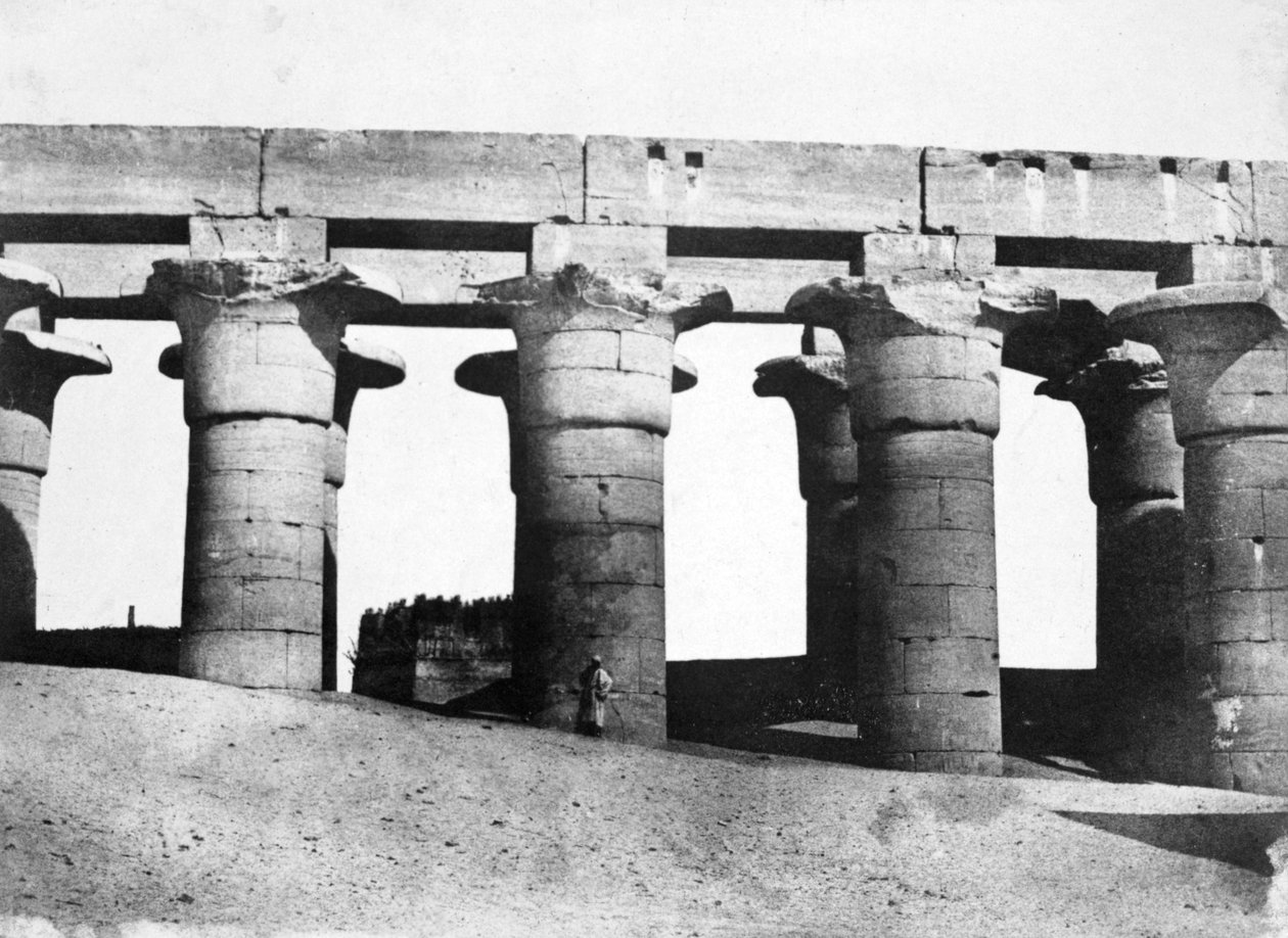 Ruinas del templo, Egipto, 1852 de Maxime Du Camp