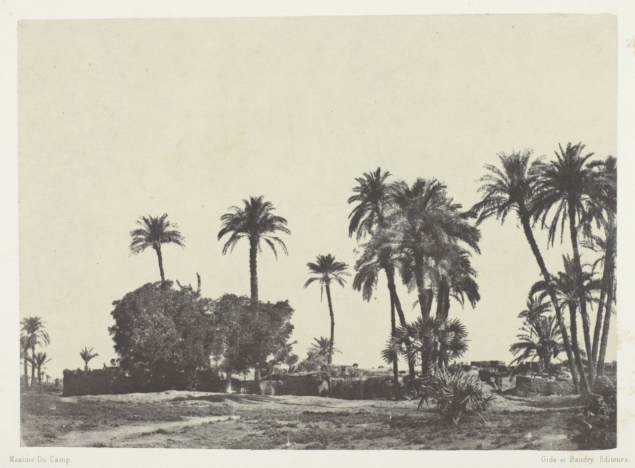 Pueblo de Hamameh, Alto Egipto de Maxime Du Camp