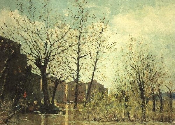 El diluvio de Maxime Emile Louis Maufra