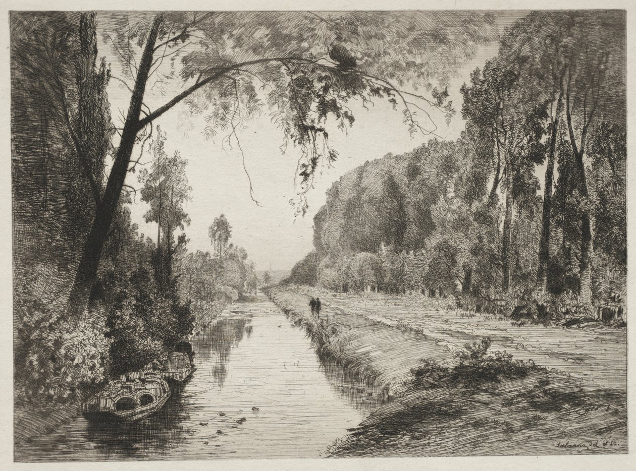 Canal en Pont Sainte-Maxence de Maxime Lalanne