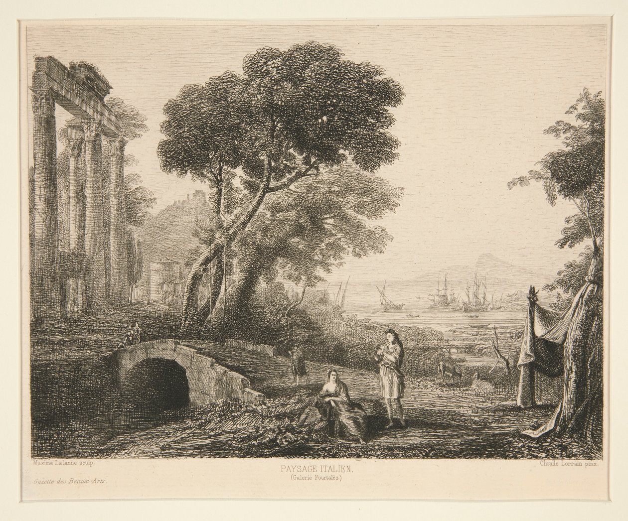 Paysage Italien (paisaje italiano) de Maxime Lalanne