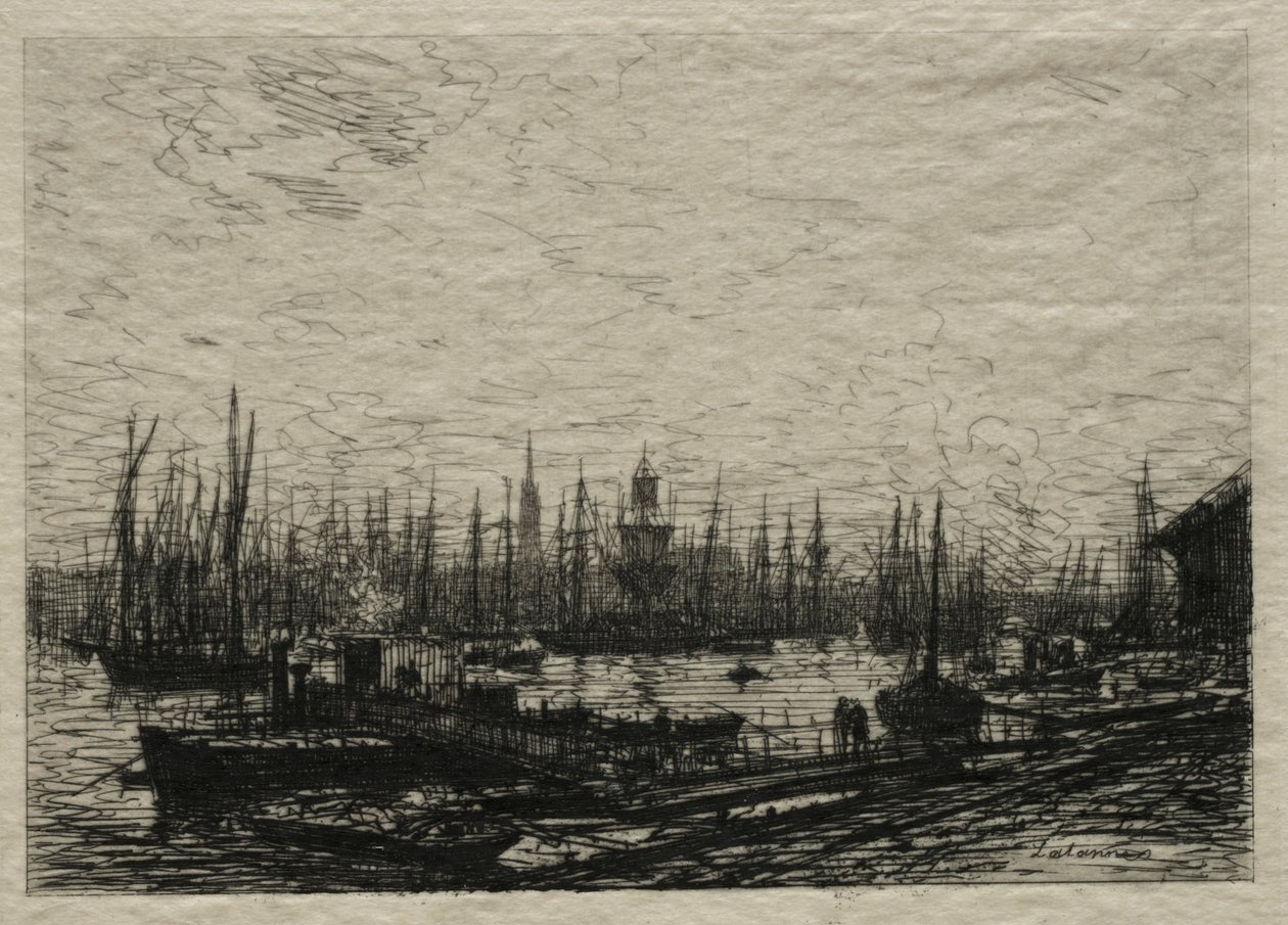 El puerto de Burdeos de Maxime Lalanne