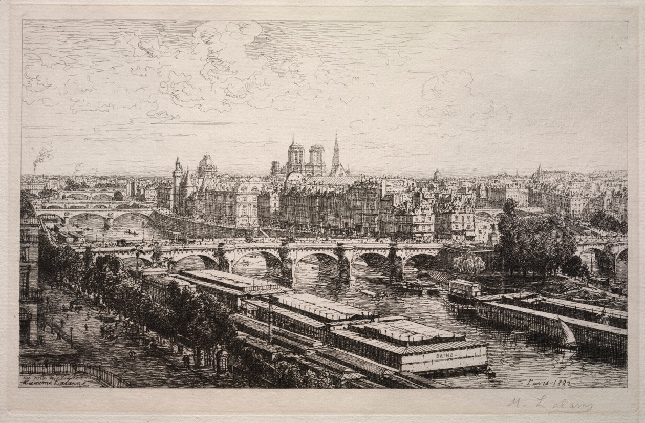 Vista desde el Louvre de Maxime Lalanne
