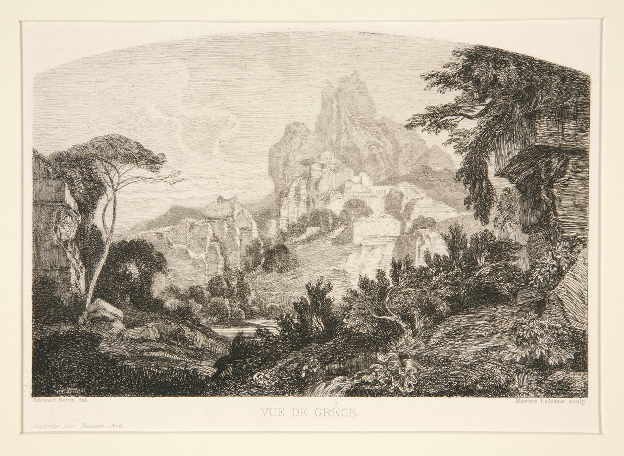 Vue de Gr?ce (Vista de Grecia) de Maxime Lalanne