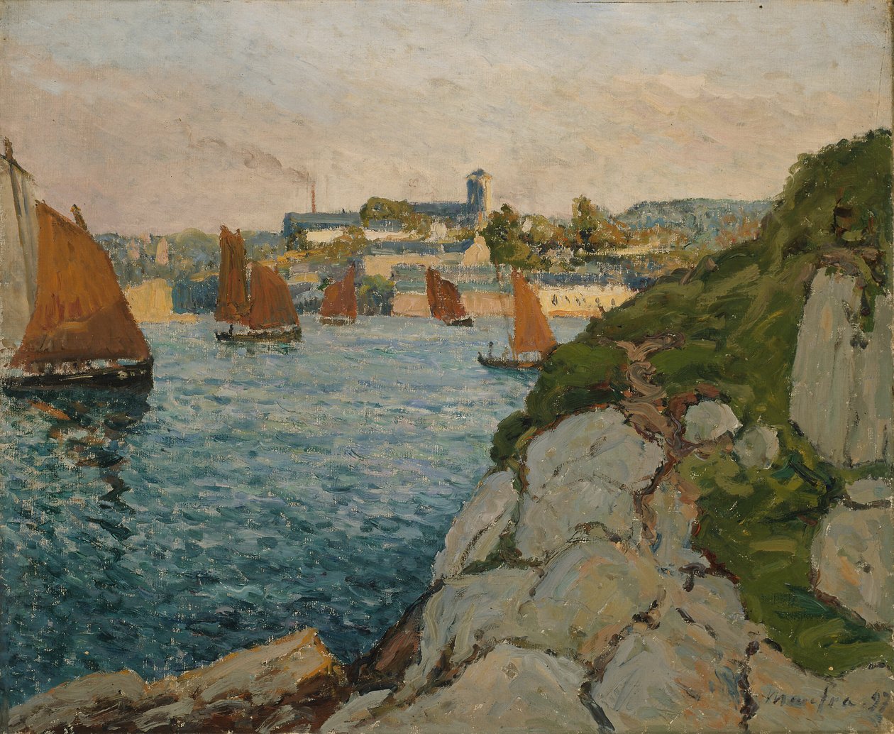 Douarnenez en Sunshine de Maxime Maufra