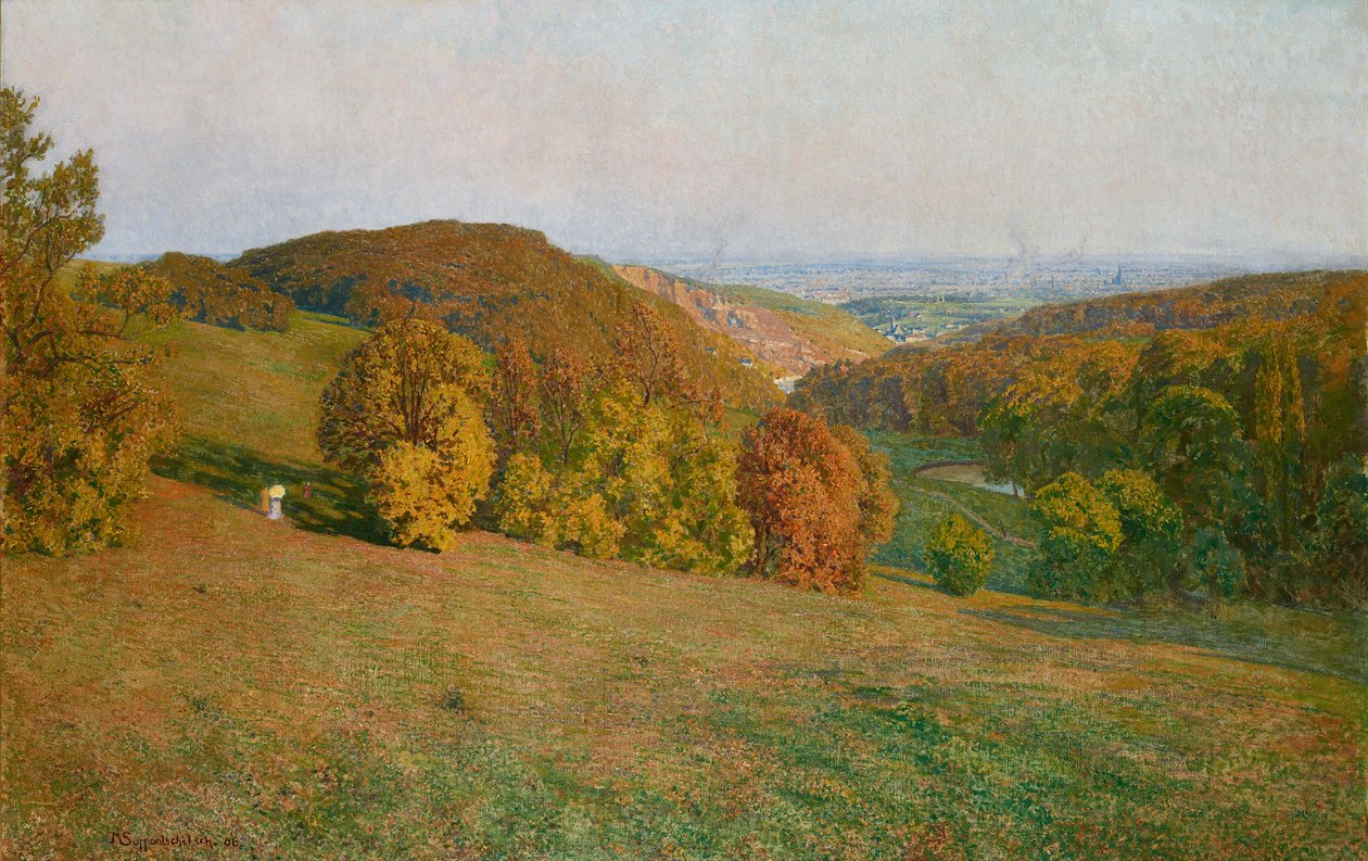 Viena desde el Kobenzl de Maximilian Suppantschitsch