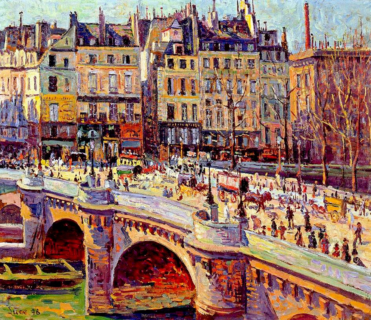 Le Quai Conti, París, 1896 de Maximilien Luce